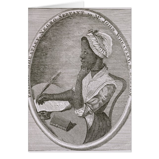 Portret van Phillis Wheatley (Voorkant)