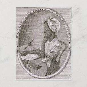 Portret van Phillis Wheatley Briefkaart