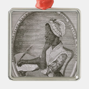 Portret van Phillis Wheatley Metalen Ornament