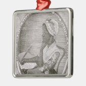 Portret van Phillis Wheatley Metalen Ornament (Links)