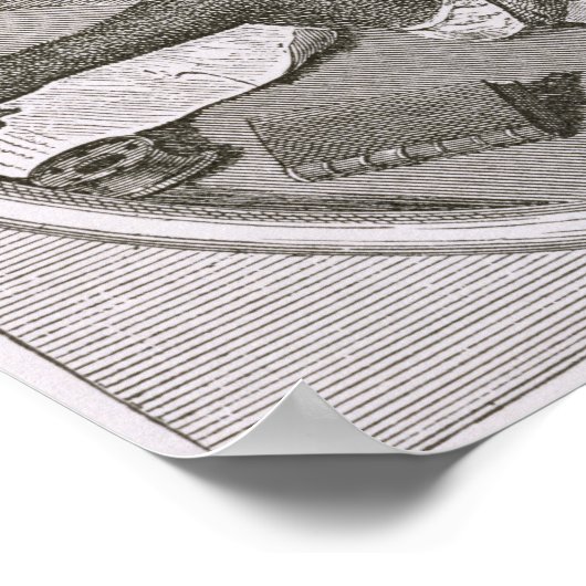 Portret van Phillis Wheatley Poster (Hoek)