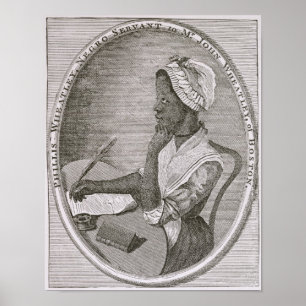 Portret van Phillis Wheatley Poster