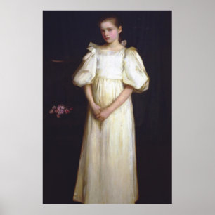 Portret van Phyllis Waterlow door John Waterhouse Poster