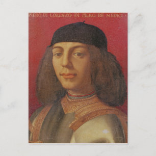 Portret van Piero di Lorenzo de Medici Briefkaart