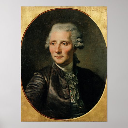 Portret van Pierre Augustin Caron de Poster (Voorkant)