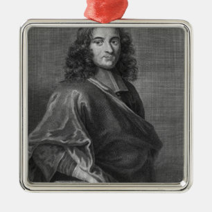 Portret van Pierre Bayle Metalen Ornament
