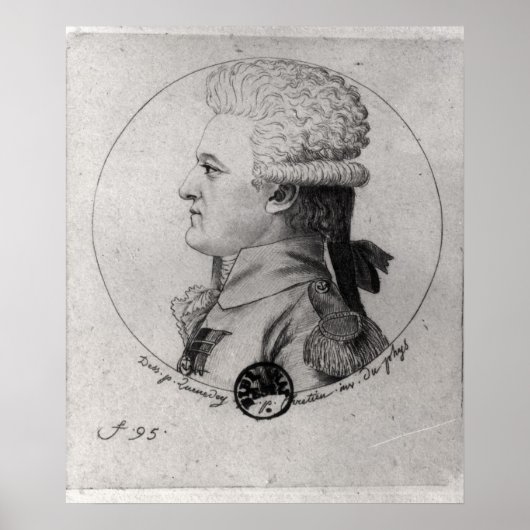 Portret van Pierre Charles de Villeneuve Poster (Voorkant)