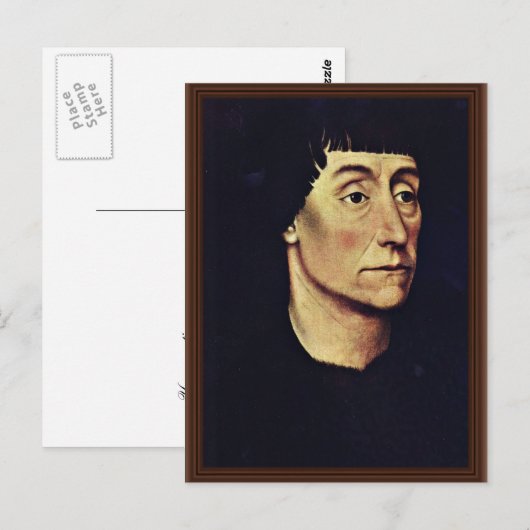Portret van Pierre de Beffremont door Weyden Rogie Briefkaart (Voorkant / Achterkant)