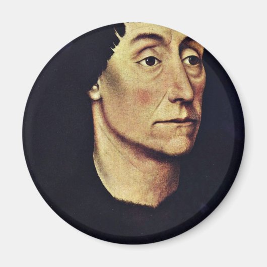 Portret van Pierre de Beffremont door Weyden Rogie Magneet (Voorkant)