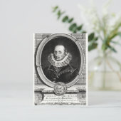 Portret van Pierre de Bourdeille in Medallion Briefkaart (Staand voorkant)