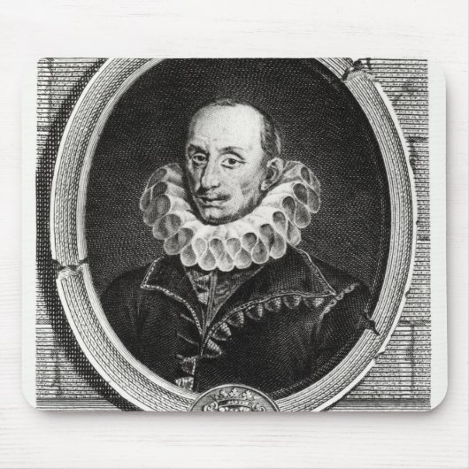 Portret van Pierre de Bourdeille in Medallion Muismat (Voorkant)