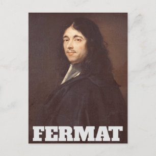 Portret van Pierre de Fermat Briefkaart