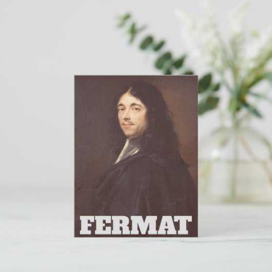 Portret van Pierre de Fermat Briefkaart (Staand voorkant)