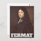 Portret van Pierre de Fermat Briefkaart (Voorkant / Achterkant)