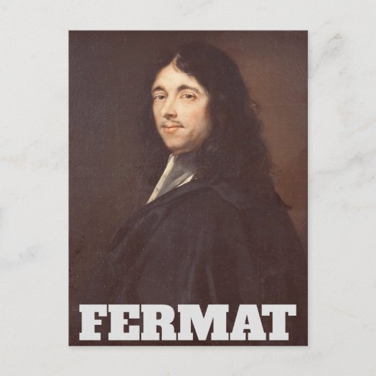 Portret van Pierre de Fermat Briefkaart (Voorkant)