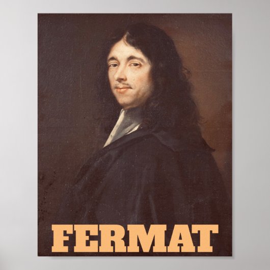 Portret van Pierre de Fermat Poster (Voorkant)