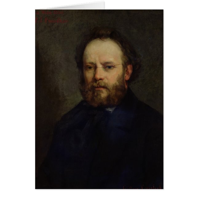 Portret van Pierre Joseph Proudhon 1865 (Voorkant)