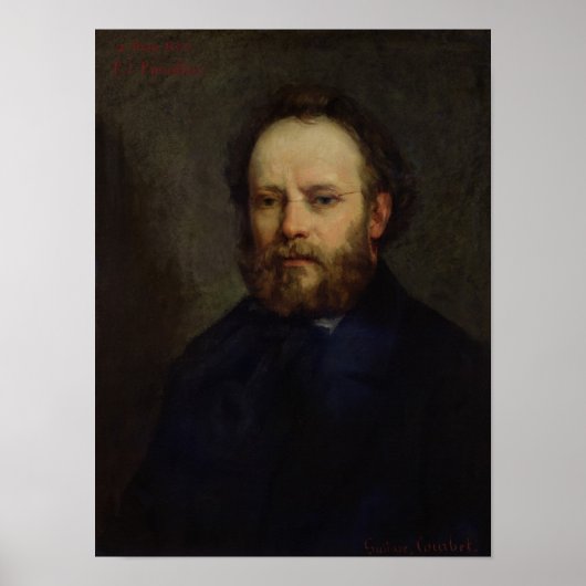 Portret van Pierre Joseph Proudhon 1865 Poster (Voorkant)