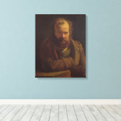 Portret van Pierre Joseph Proudhon Canvas Afdruk (Insitu (Houten vloer))