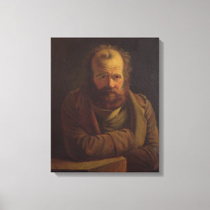 Portret van Pierre Joseph Proudhon Canvas Afdruk