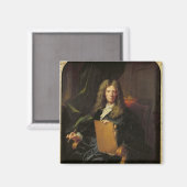 Portret van Pierre Mignard c.1690 Magneet (Voorkant / Achterkant)