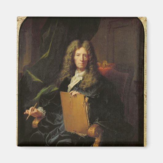 Portret van Pierre Mignard c.1690 Magneet (Voorkant)