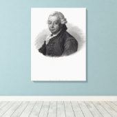 Portret van Pierre Poivre Canvas Afdruk (Insitu (Houten vloer))