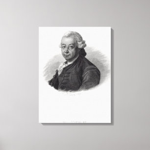 Portret van Pierre Poivre Canvas Afdruk