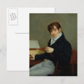 Portret van Pierre Zimmermann 1808 Briefkaart (Voorkant / Achterkant)