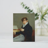 Portret van Pierre Zimmermann 1808 Briefkaart (Staand voorkant)