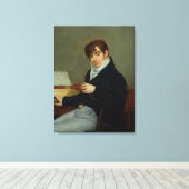 Portret van Pierre Zimmermann 1808 Canvas Afdruk (Insitu (Houten vloer))