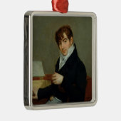 Portret van Pierre Zimmermann 1808 Metalen Ornament (Rechts)