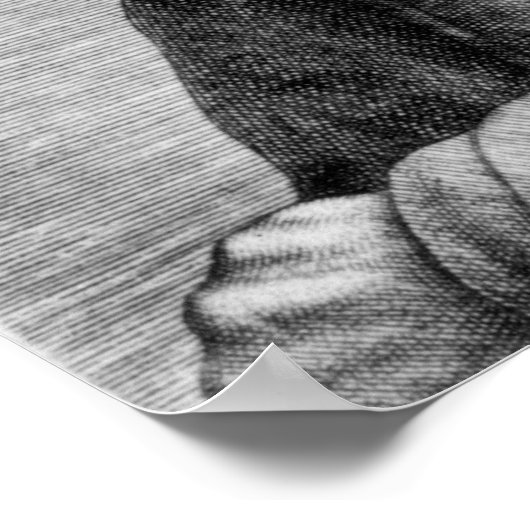 Portret van Pieter Brueghel de Ouder Poster (Hoek)