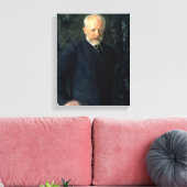 Portret van Piotr Ilyich Tchaikovsky Canvas Afdruk (Insitu (Woonkamer))