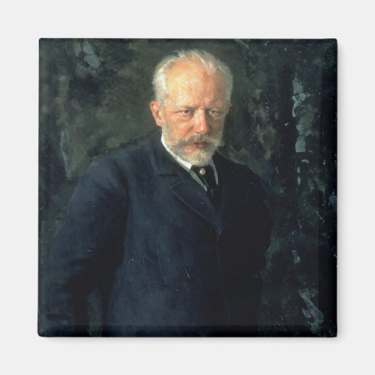 Portret van Piotr Ilyich Tchaikovsky Magneet (Voorkant)