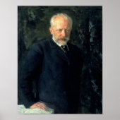 Portret van Piotr Ilyich Tchaikovsky Poster (Voorkant)