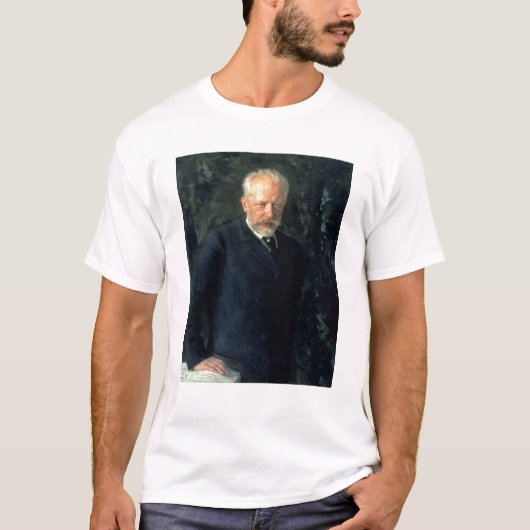 Portret van Piotr Ilyich Tchaikovsky T-shirt (Voorkant)