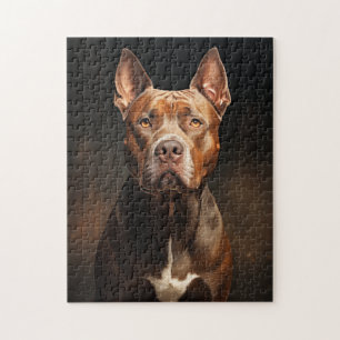 Portret van Pit Bull Legpuzzel