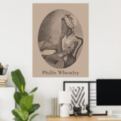 portret van Poet Phillis Wheatley Poster (Thuiskantoor)