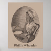  portret van Poet Phillis Wheatley Poster (Voorkant)