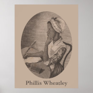 portret van Poet Phillis Wheatley Poster