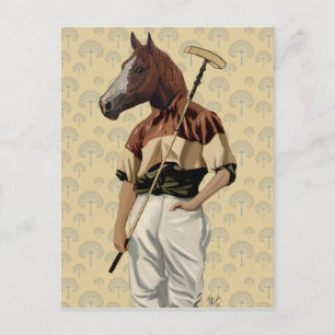 Portret van Polo Horse Briefkaart