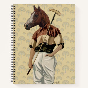 Portret van Polo Horse Notitieboek