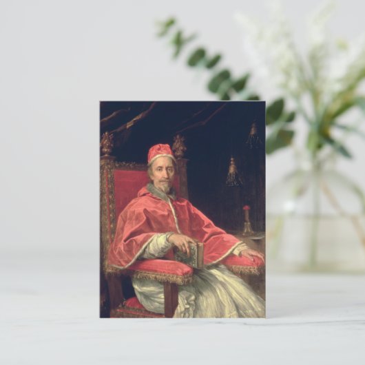 Portret van Pope Clement IX Briefkaart (Staand voorkant)