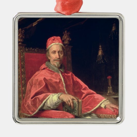 Portret van Pope Clement IX Metalen Ornament (Voorkant)