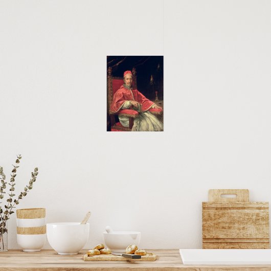 Portret van Pope Clement IX Poster (Keuken)