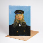 Portret van postbode Roulin | Vincent van Gogh Kaart<br><div class="desc">Vincent van Goghs serie portretten van Joseph Roulin, de postbode in Arles, is een eerbetoon aan zijn goede vriend en vertrouweling. De werken, geschilderd tussen 1888 en 1889, tonen Van Goghs post-impressionistische stijl, met gedurfde kleuren, dynamische penseelstreken en expressief karakter. Elk portret weerspiegelt Van Goghs bewondering voor Roulin, en beeldt...</div>