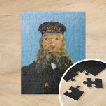Portret van postbode Roulin | Vincent van Gogh Legpuzzel<br><div class="desc">Vincent van Goghs serie portretten van Joseph Roulin, de postbode in Arles, is een eerbetoon aan zijn goede vriend en vertrouweling. De werken, geschilderd tussen 1888 en 1889, tonen Van Goghs post-impressionistische stijl, met gedurfde kleuren, dynamische penseelstreken en expressief karakter. Elk portret weerspiegelt Van Goghs bewondering voor Roulin, en beeldt...</div>