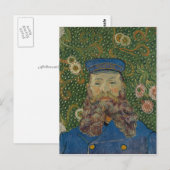 Portret van Postman Joseph Roulin door Van Gogh Briefkaart (Voorkant / Achterkant)