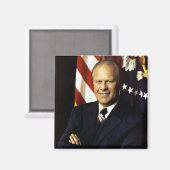 Portret van president Gerald Ford Magneet (Voorkant / Achterkant)